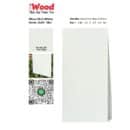 Tấm ốp than tre vân đơn sắc SS-2 iWood - Màu trắng trơn mịn