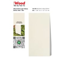 Tấm ốp than tre vân đơn sắc SS-6 iWood - Vàng nhạt trơn