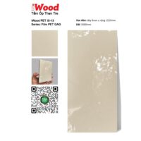 Tấm ốp than tre đơn sắc PET iS-13 iWood - Màu vàng kem bóng