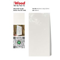 Tấm ốp than tre đơn sắc PET iS-2W iWood - Màu trắng kem
