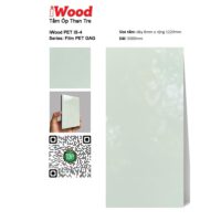 Tấm ốp than tre đơn sắc PET iS-4 iWood - Màu xanh mint bón