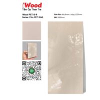 Tấm ốp than tre đơn sắc PET iS-6 iWood - Màu beige bóng