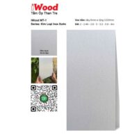 Tấm ốp than tre vân Inox xước MT-1 iWood - Màu bạc