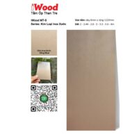 Tấm ốp than tre vân Inox MT-5 iWood - Màu đồng nhạt