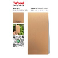 Tấm ốp than tre vân Inox MT-6 iWood - Màu vàng Gold
