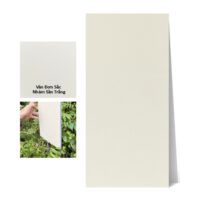 Tấm ốp than tre vân đơn sắc SS-1 iWood - Màu trắng nhám sần