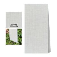 Tấm ốp than tre vân vải CL-5 iWood - Màu xám trắng sợi vải bố