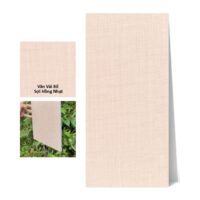 Tấm ốp than tre vân vải CL-6 iWood - Màu hồng nhạt sợi vải bố