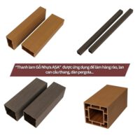 Thanh lam gỗ nhựa ngoài trời