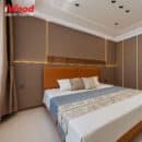 Ốp tường than tre vân vải CL-2 iWood - Màu nâu ấm vân vải bố