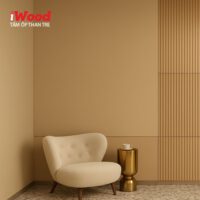 Ốp tường than tre vân vải CL-3 iWood - Màu vàng vân vải bố
