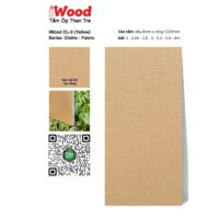 Tấm ốp than tre vân vải CL-3 iWood - Màu vàng vân vải bố