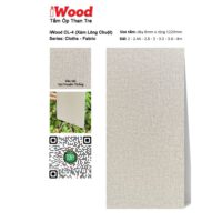 Tấm ốp than tre vân vải CL-4 iWood - Màu xám lông chuột