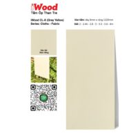 Tấm ốp than tre vân vải CL-8 iWood - Màu xám vàng