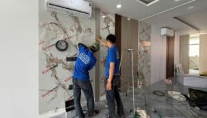 Dịch Vụ Thi Công Tấm Ốp PVC Vân Đá – Ốp Tường Giả Đá Sang Trọng, Giá Chỉ Từ 300k/m² | Bảo Hành 5 Năm