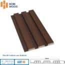 Tấm ốp lam 3 sóng Hobiwood LS3T 02 vân gỗ nâu chocolate walnut kích thước 3000x198x15mm chống ẩm cao cấp