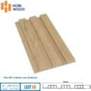 Tấm ốp lam 3 sóng Hobiwood LS3T 05 vân gỗ oak vàng mật ong kích thước 3000x198x15mm chống ẩm cao cấp