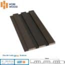 Tấm ốp lam 3 sóng Hobiwood LS3T 08 vân gỗ nâu đen than espresso kích thước 3000x198x15mm chống ẩm cao cấp