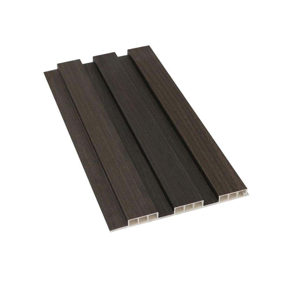 Tấm Ốp Lam 3 Sóng Hobiwood LS3T 08 – Vân Gỗ Nâu Đen Wenge Tấm ốp lam 3 sóng Hobiwood LS3T 08 vân gỗ nâu đen than espresso kích thước 3000x198x15mm chống ẩm cao cấp