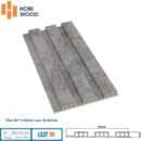 Tấm ốp lam 3 sóng Hobiwood LS3T 09 vân bê tông xám cement grey kích thước 3000x198x15mm chống ẩm cao cấp