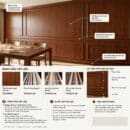 Bộ giải pháp ốp tường nhựa Nano NA18 vân gỗ walnut nâu đậm gồm tấm ốp nano 8mm phào chỉ lưng trang trí len chân phào cổ trần bảng giá chi tiết