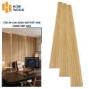 Tấm lam 5 sóng Hobiwood LS501 ốp tường văn phòng phòng làm việc tông vàng kem 5 sóng thấp tấm nhựa ốp tường Xưởng Gỗ Tony