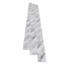Tấm lam 5 sóng Hobiwood LS508 nền trắng sản phẩm tấm nhựa ốp tường vân đá trắng xám Carrara 5 sóng thấp Xưởng Gỗ Tony