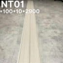 Tấm Lamri nhựa giả gỗ Nano NT01 vân sồi trắng kem beige nhạt bản hẹp sóng nhỏ 100x10x2900mm ốp tường trần chống ẩm French Classic Xưởng Gỗ Tony