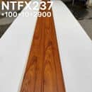 Tấm lamri nhựa giả gỗ Nano NTFX237 vân teak nâu cam ấm rực rỡ bản hẹp1 sóng 100x10x2900mm màu mới nhất dòng NT chống ẩm Xưởng Gỗ Tony